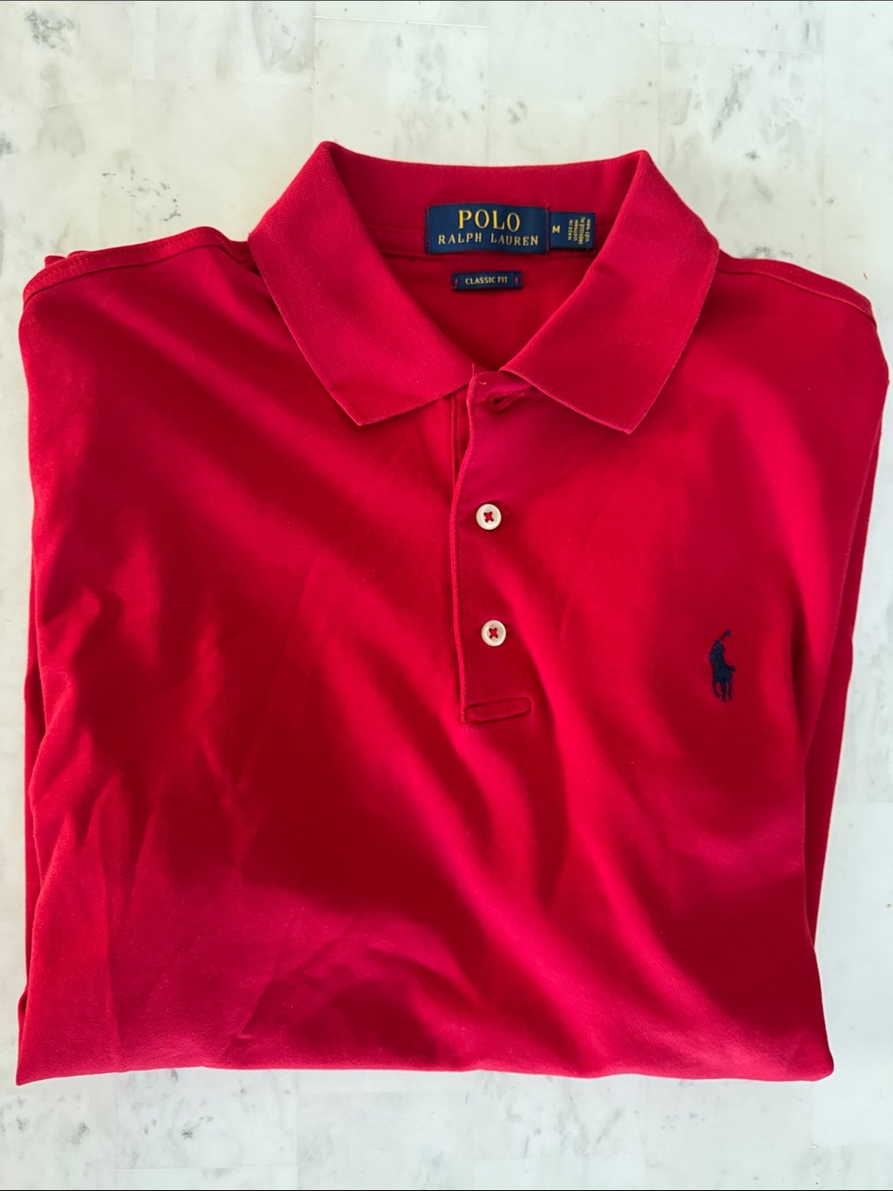 Polo by Ralph Lauren Red Polo with Navy Pony